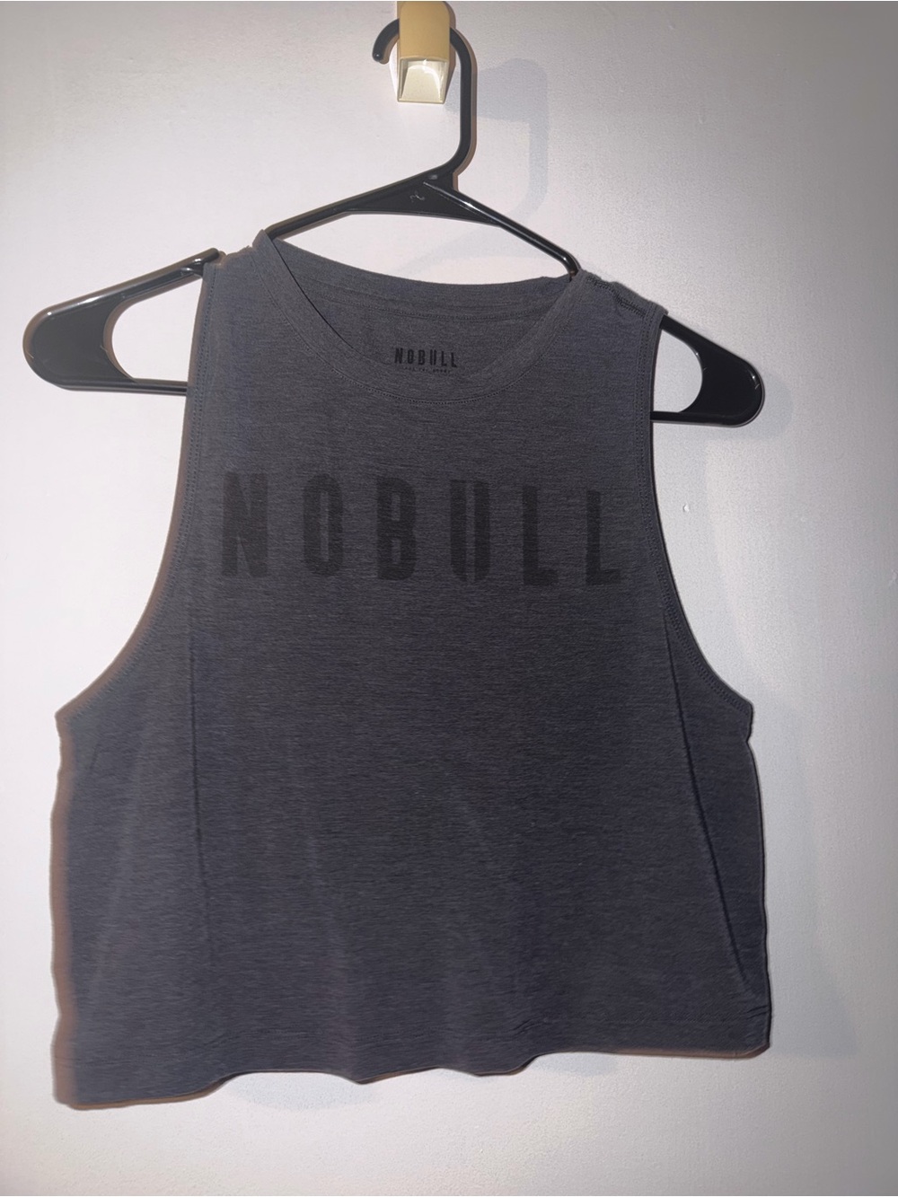 NOBULL Women's Charcoal Cropped Training Tank